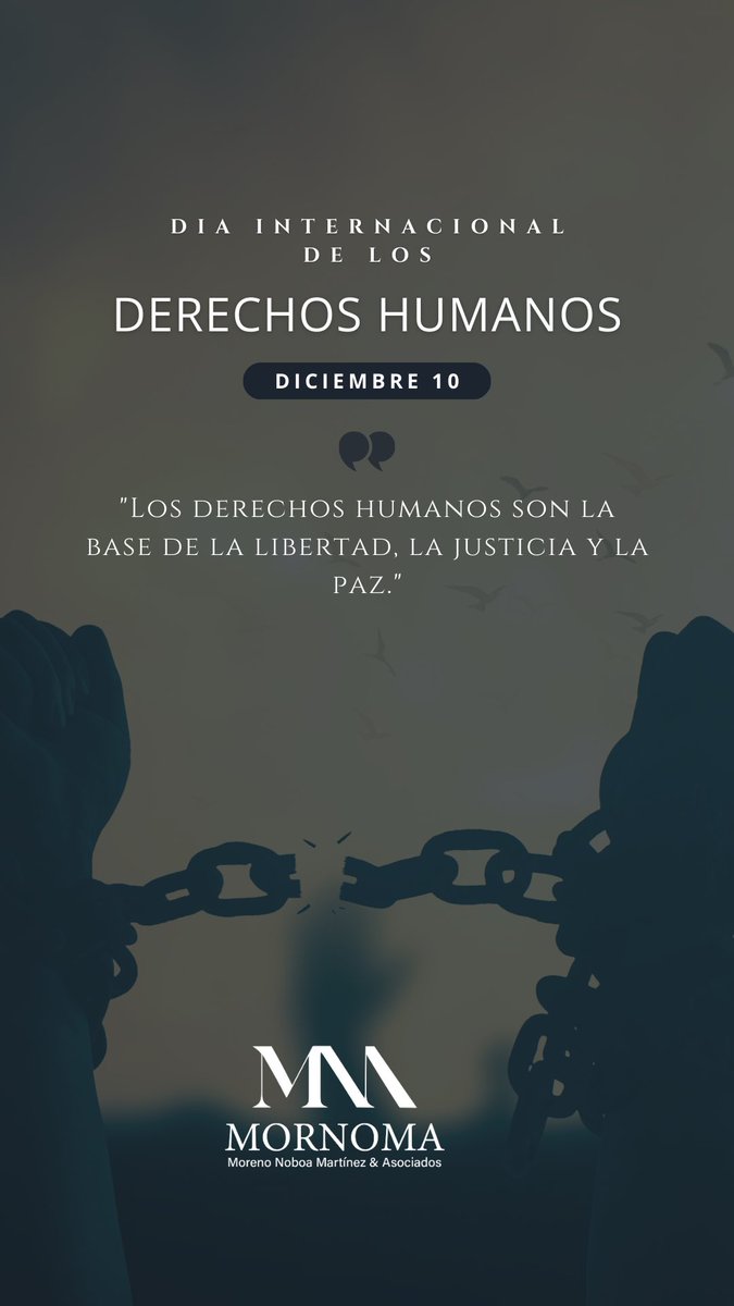 mornomaec's tweet photo. Hoy conmemoramos el Día Internacional de los Derechos Humanos, un recordatorio de que la dignidad, la libertad y la justicia son pilares que deben protegerse cada día. 

Nuestro compromiso es seguir defendiendo estos principios con firmeza y responsabilidad. https://t.co/F7WhWdX3CJ