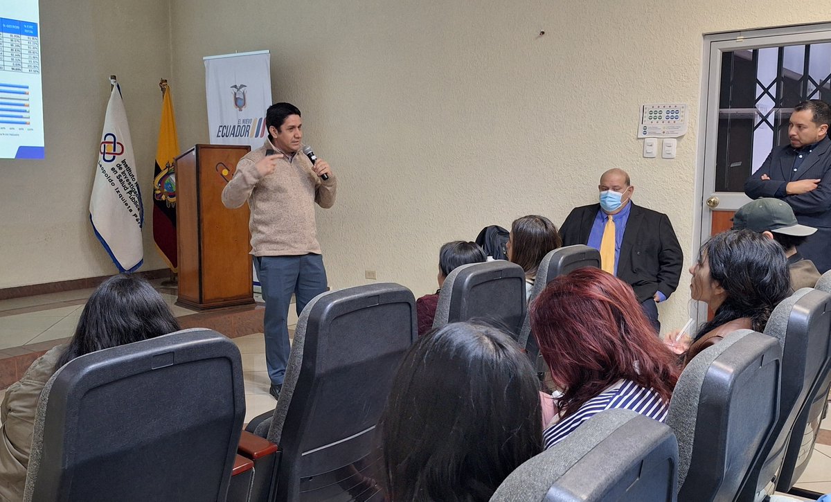 INSPI_ECUADOR's tweet image. Hoy, el Director Ejecutivo del INSPI, PhD. Leandro Patiño, compartió con el equipo de la Coordinación Zonal 9 un balance sobre los principales avances alcanzados, los desafíos actuales y las metas estratégicas que guiarán el trabajo institucional en los próximos meses 📊

Esta…