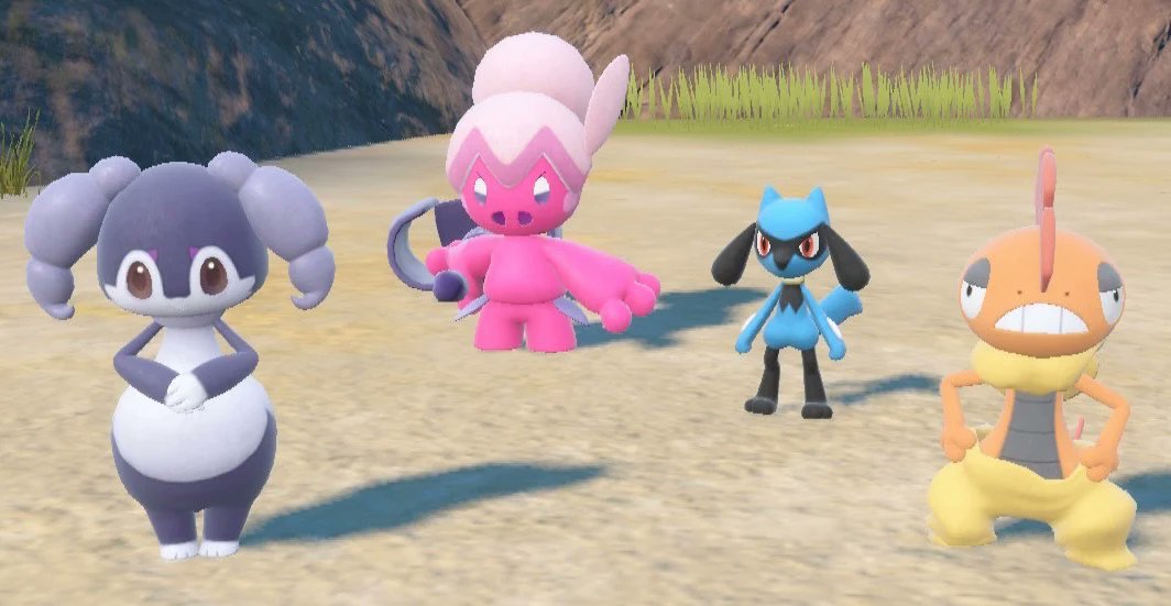 Jester_Pyro_Bun's tweet image. Indeedee, Tinkatuff, Riolu, &amp;amp; Scrafty :3

#Pokemon #PokemonScarletViolet #Indeedee #Tinkatuff #Riolu #Scrafty