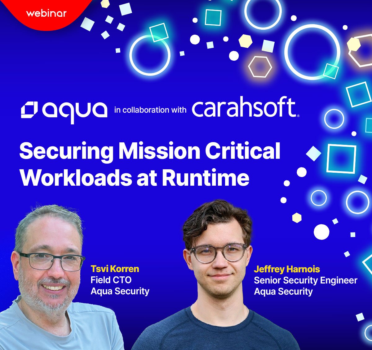AquaSecTeam's tweet image. Kubernetes + AI workloads expand the runtime layer, yet most tools still treat it as a black box.

@Carahsoft + @AquaSecTeam break it open Dec 16 at 1pm ET. Visibility + policy for hybrid + air-gapped systems.
🔗 hubs.li/Q03XFb_p0

#KubernetesSecurity #RuntimeSecurity…