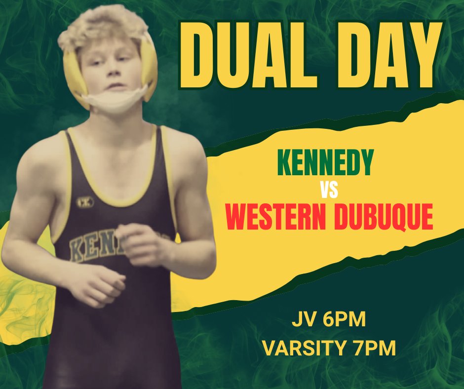 Our boys are on the road tomorrow!
Kennedy vs. Western Dubuque

📍 Epworth, IA 
🕒 JV at 6 • Varsity at 7
🎟️ Grab your tickets online: bit.ly/494d9Sn

Let’s go Cougars! 💚💛