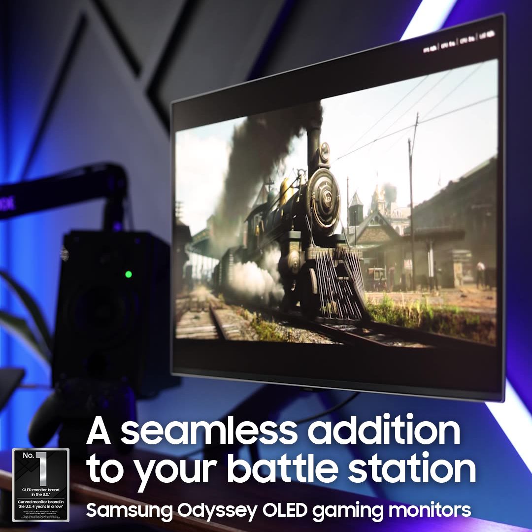 SamsungUS's tweet image. An OLED display can be the edge that brings you and your squad more sweet wins! With a super fast refresh rate and unrivaled response time, make every second count. 

See what’s new and upgrade your setup here: samsung-usa.visitlink.me/8qcZ0j