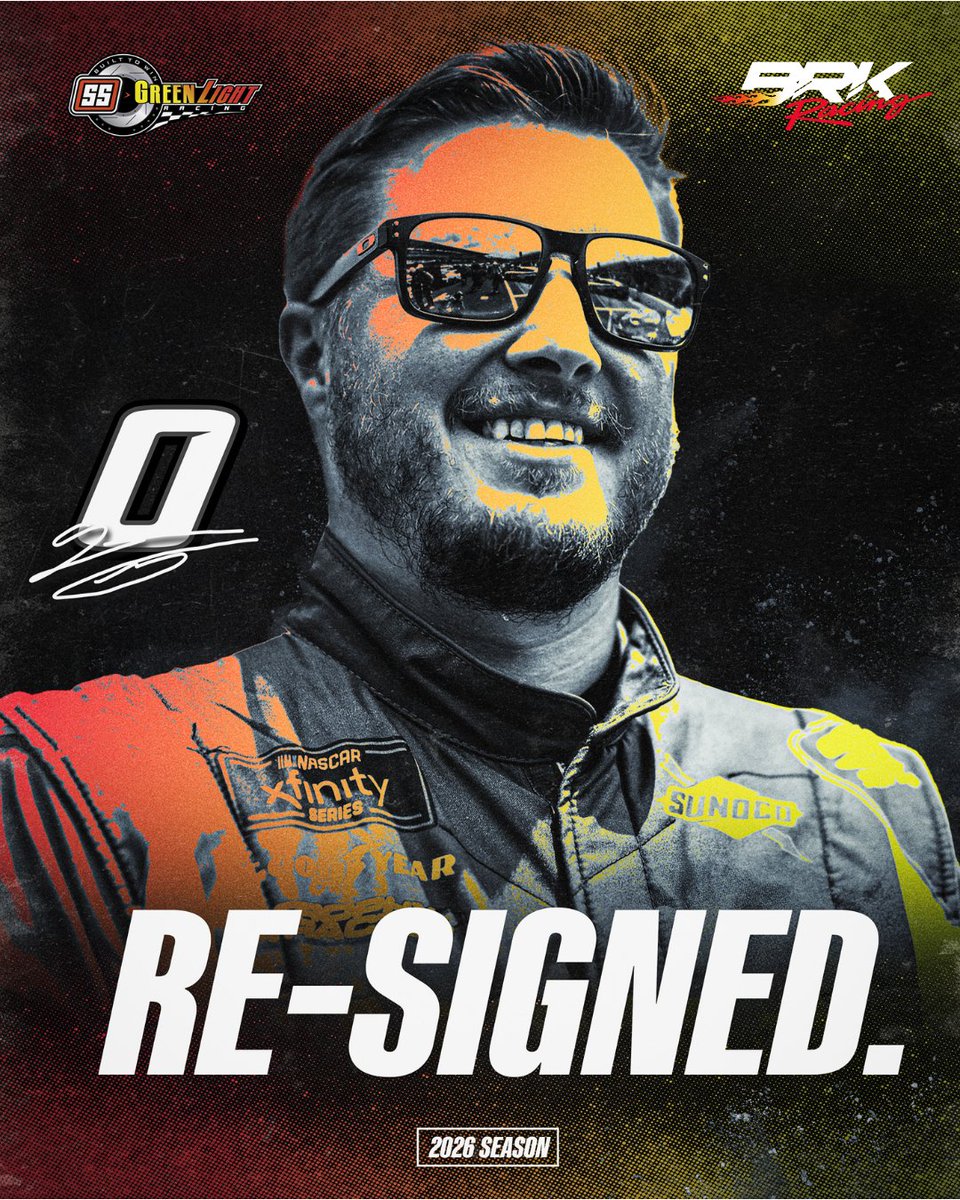 Knighter01's tweet photo. NEWS: SS-GreenLight Racing along with partners Beth and Randy Knighton of BRK Racing announce @GarrettSmithley will return to the team in 2026 in the renumbered No. 0 Chevrolet. 

No confirmation of number of races in the No. 0 Chevrolet. 

#NASCAR https://t.co/b0Sqs0p7fu