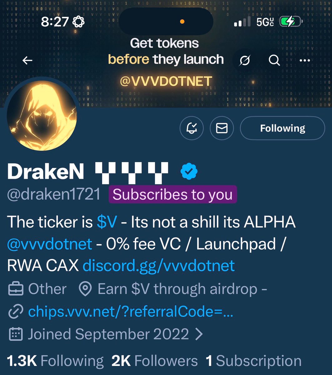 Shoutout to <a href="/draken1721/">DrakeN 魔人</a> 

Appreciate the sub! 🫶

Notis on for you.💯

If you’re active, let’s connect. 🤝