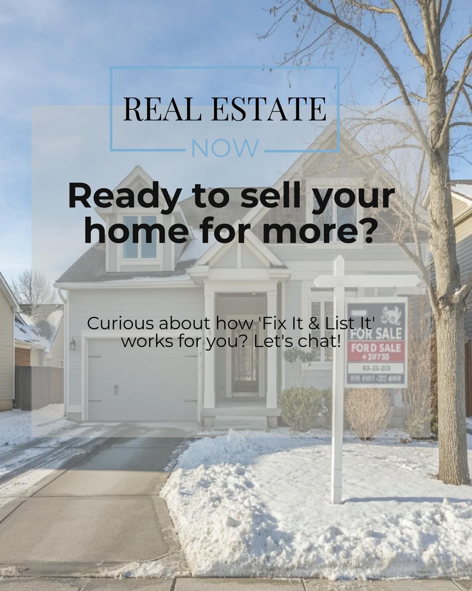 RobbKrautbauer's tweet image. 🏡 Want top dollar for your home without the headaches? Introducing "Fix It &amp;amp; List It"! 🛠️ We fund the upgrades, you enjoy the profits. All stress, zero upfront costs – just a smooth selling journey! 😎 Curious about how it works? Tap in and let's chat! #RealEstateSuccess