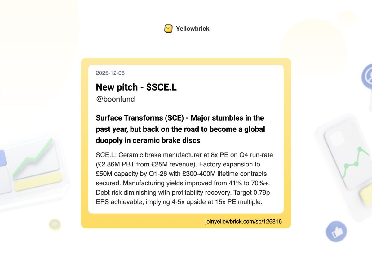 Added 60 new stock write-ups to the site (pt 1):
<a href="/NishantChandra2/">Nishant Chandra</a> - $LNG, $VG, $NEXT, $EQNR
<a href="/MMMTwealth/">Oliver | MMMT Wealth (CPA)</a> - $PATH
<a href="/thegresearch/">Guardian Research</a> - $TOU.TO
<a href="/boonfund/">boonfund</a> - $SCE.L
<a href="/100baggerhunt/">Kevin</a> - $WISE.L (overview)
<a href="/karanshah137/">Karan Shah</a> - $BSOFT.NS (earnings)
<a href="/TMoodyInvest/">Enterprising Investor</a> - $CRMT (earnings)