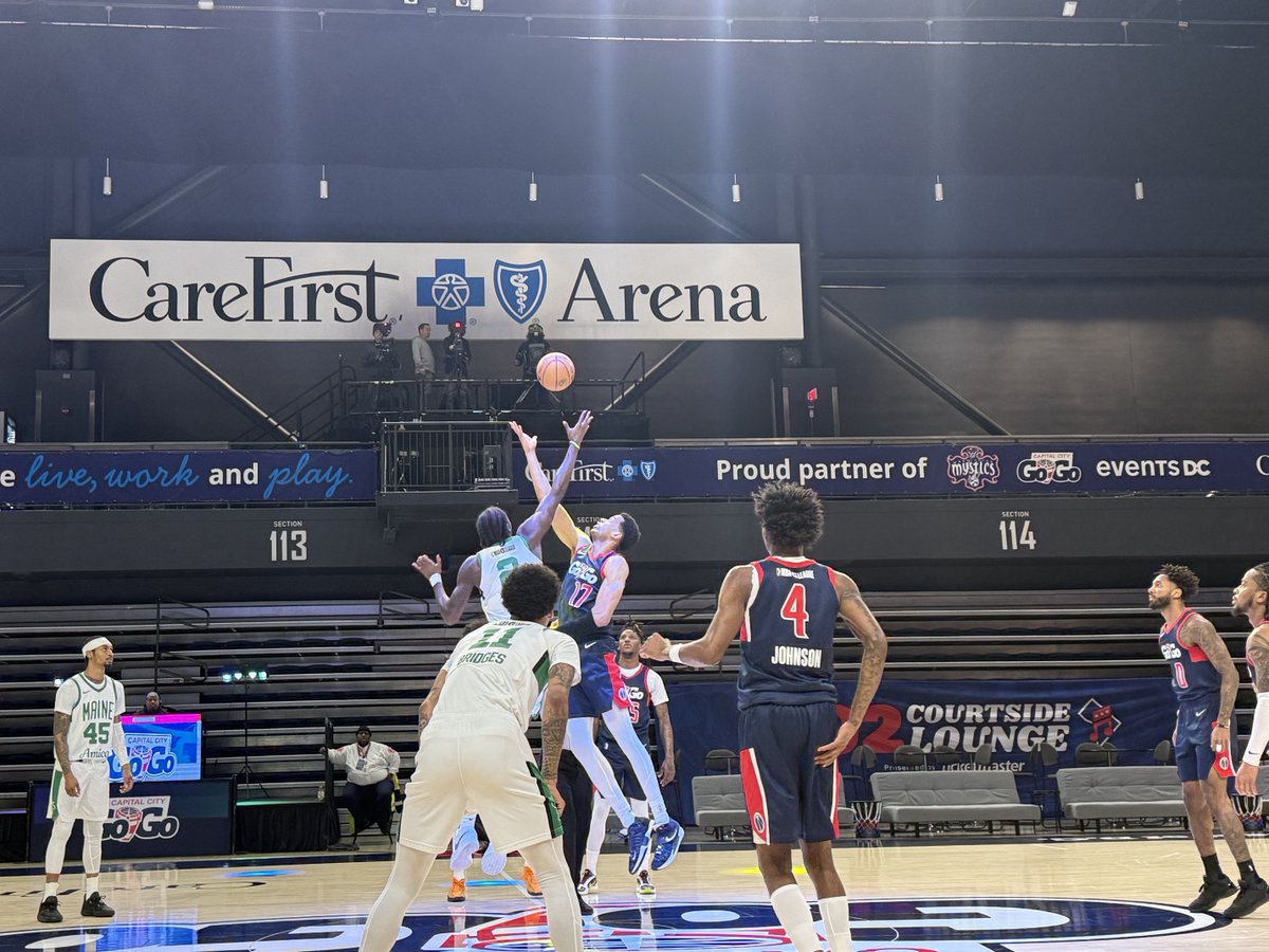 2pm tip off from CareFirst Arena!  ⁦<a href="/CapitalCityGoGo/">Capital City Go-Go</a>⁩ hosting the ⁦<a href="/MaineCeltics/">Maine Celtics</a>⁩