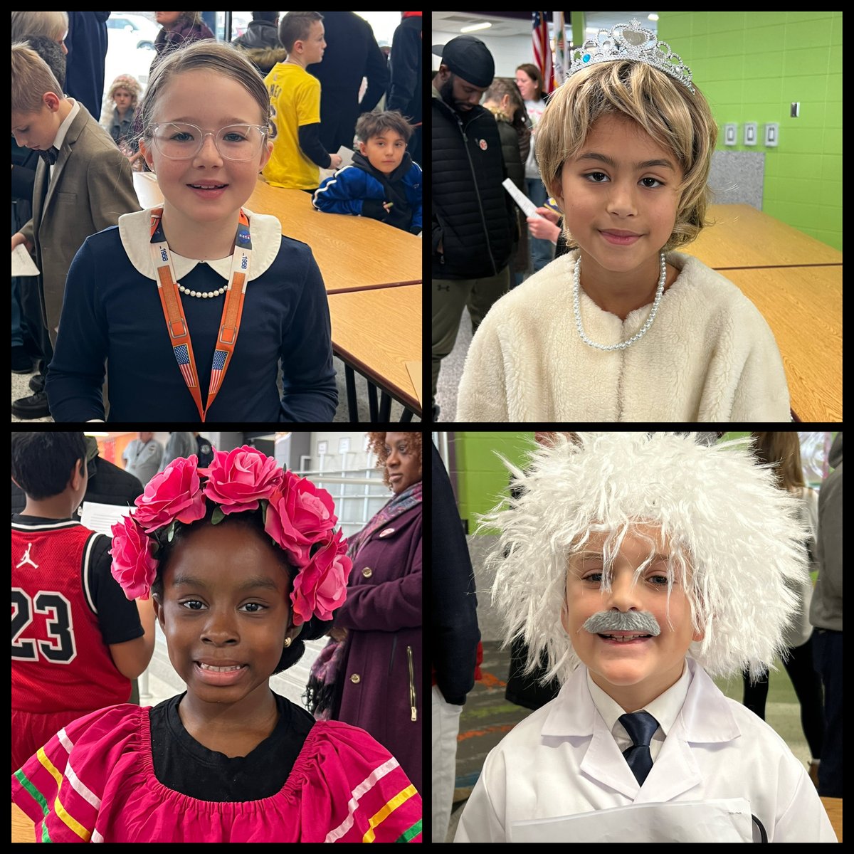 Chelsea_Tigers's tweet photo. Today was Team 3A’s Changemakers Cafe! Our third graders dressed up and gave speeches about a person who changed the world in some way. We learned a lot. https://t.co/kQ5Ga1YLXV