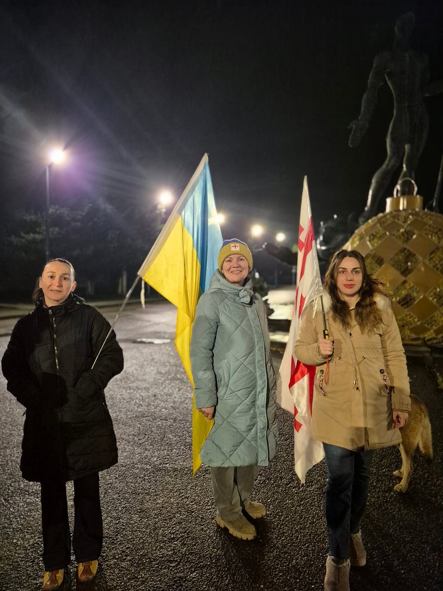 NTskvitishvili's tweet photo. Dare to Protest Everywhere!
Day 378
Chkhorotsku 
#Protestingeorgia #FreePoliticalPrisoners 
#GeorgiaProtests 
#GlorytoGeorgianpeople 
#Georgiaiseurope #GloryToUkraine 🇬🇪🇪🇺🇺🇦 https://t.co/UwWFsX0RwY