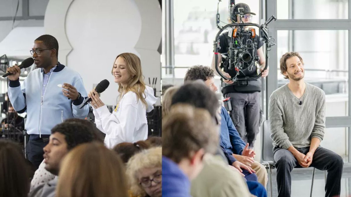 NMalaboeuf's tweet image. Soirée #LesRencontresDuPapotin le mardi 30 décembre sur #France4 :

21H05 : format long inédit avec Angèle
22H : format long inédit avec Pierre Niney
22H50 : Adèle Exarchopoulos
23H20 : @OmarSy