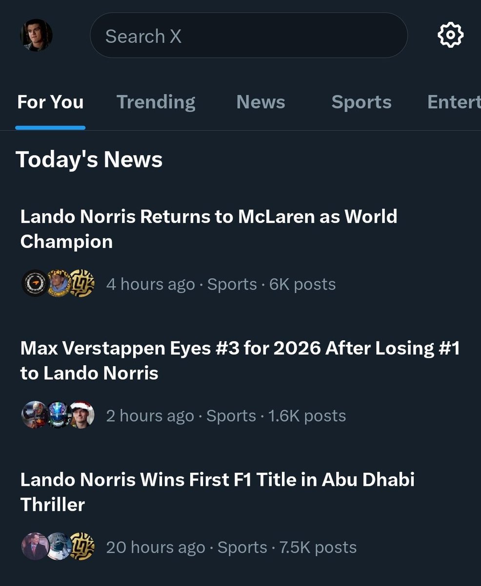 Sounds like Lando Norris might be world champion