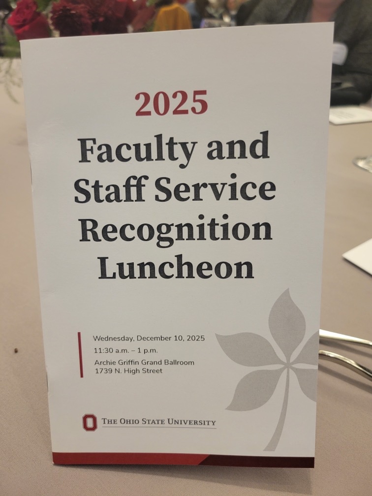 We had several A&amp;P staff attend be recognized at the 2025 OSU Faculty &amp; Staff Service Recognition Luncheon today.

Here are a few photos from the event.