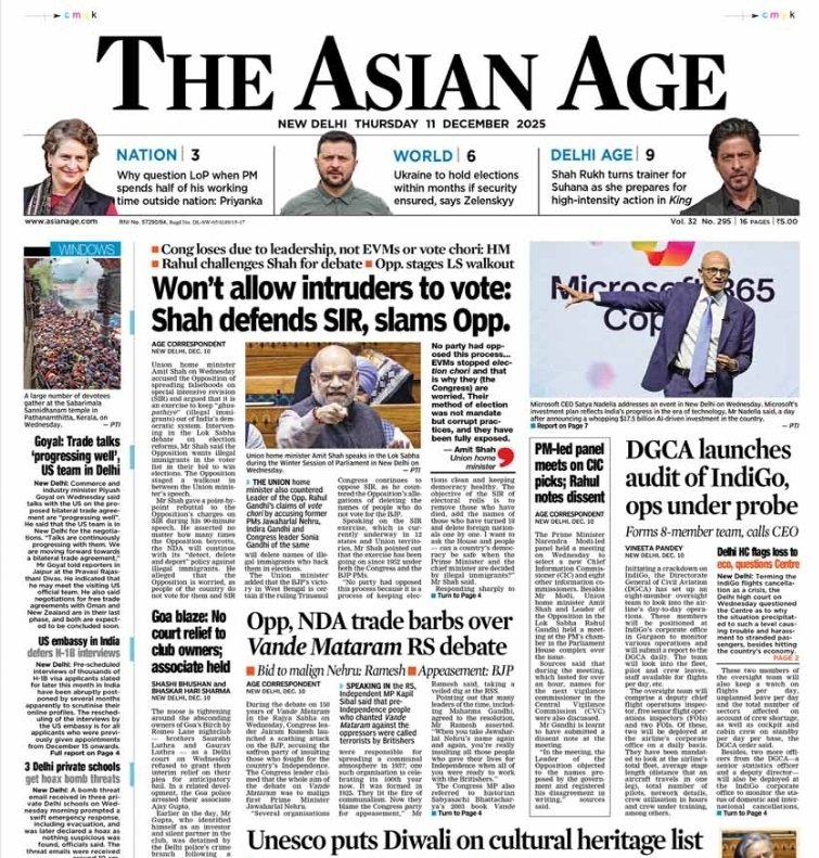 Rajmalhotrachd's tweet photo. #UPSC2025 #CivilServices #IASPrep #RajMalhotraIAS #IndiaRising #SoftPower #HumanRights #IndianEconomy #EthicsInGovernance #EssayInsights #UPSCMains #UPSCPrelims 🌏📚🔥

🌟 Future IAS/IPS/IFS/IRS Officers —

This is why you must read current affairs the right way from Today’s The Asian Age newspaper (11th December 2025)

Not as three separate headlines.

But as three pulses of the same civilisation beating in sync.

Story 1: Diwali enters UNESCO → India’s culture becomes global currency.

Story 2: Rupee falls → India’s aspirations feel fragile.

Story 3: President Murmu → Human rights demand shared responsibility.

Individually, they inform.

Together, they transform.

And UPSC LOVES this integrated lens.

Every GS Paper gets activated.

Every Essay theme gets enriched.
Every Optional subject finds resonance.

This is not news. This is a syllabus map.

Let’s fuse it all together.

🌕🔥 I. CIVILISATIONAL CONFIDENCE IN A MULTIPOLAR WORLD

#DiwaliUNESCO #SoftPower #CivilizationalState #GS1Culture #GS2IR 🌍✨🇮🇳

UNESCO’s recognition of Diwali is cultural sovereignty becoming global legitimacy.

This aligns with:

GS1 → Indian culture, continuity, diversity

GS2 → India’s soft power rise

Essay → “Culture as strategic capital in a fractured world”

PSIR → “Civilizational states as emerging power units”

Diwali becomes more than a festival — it becomes India’s light entering the world’s institutional corridors.

💸🌪️ II. ECONOMIC FRAGILITY AND ASPIRATIONAL ANXIETY

#IndianEconomy #Inflation #MiddleClassStress #GS3Economy #GS1Society 📉💥

While Diwali’s lamps shine globally, the rupee dims domestically.
A civilisation asserts cultural power abroad, while households feel fragile at home.

This duality is profound:

Soft power ascends; purchasing power descends.
Global admiration rises; domestic anxieties deepen.

UPSC-ready insights:

GS3 → Imported inflation, exchange rate vulnerabilities

GS1 → Middle-class stress + rising inequality

Essay → “Aspirations in a time of uncertainty”

Sociology → Consumption anxieties, identity insecurity

Economics → Household debt overhang

This is not contradiction — this is a development paradox.

🕊️⚖️ III. ETHICAL FOUNDATIONS OF A RESILIENT DEMOCRACY

#HumanRightsDay #NHRC #GS4Ethics #GS2Governance #ConstitutionalMorality 📜🌈

President Murmu’s message enters here as the moral thread stitching the other two stories together.

Cultural pride (UNESCO) + Economic distress (Rupee) → both demand dignity, compassion, human rights protection.

Her assertion —
“Respecting rights is everyone’s responsibility”
— becomes the ethical compass guiding:

GS4 → Human dignity, empathy, shared responsibility

GS2 → Strong institutions, constitutional morality

Essay → “The moral architecture of Indian democracy”

Philosophy optional → Kantian dignity + Indian dharmic ethics

This is India’s moral anchor during economic & cultural turbulence. 🔥