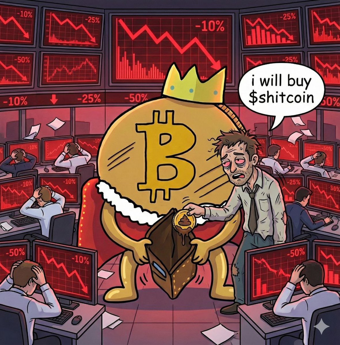 heapstyle's tweet image. Art is from @coolcoffeedan in 2018 and he was onboarded quickly after launch and creator fees were directed to him. $SHITCOIN went up to 1.6m on day one, then it went under 1m and dipped lower around 300/400k on day two till last UTC night the creator fees got redirected to the…