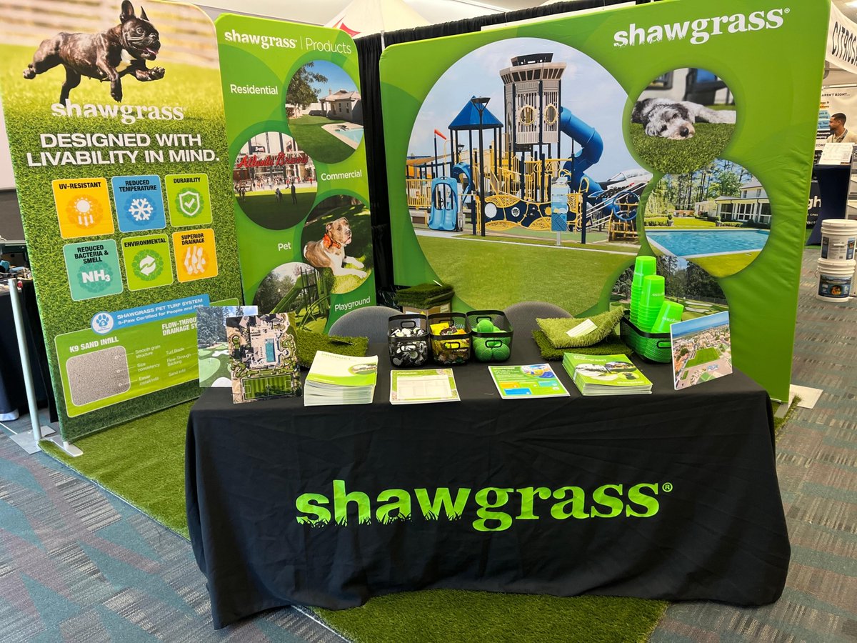 _Shawgrass's tweet photo. We’re live at #FutureScapeUSA! 🌿
Stop by Booth #403 at the Los Angeles Convention Center to see how Shawgrass is transforming outdoor design with innovative turf solutions for every space.
#Shawgrass #LandscapeDesign #OutdoorInnovation https://t.co/06Mbk8iYJ2