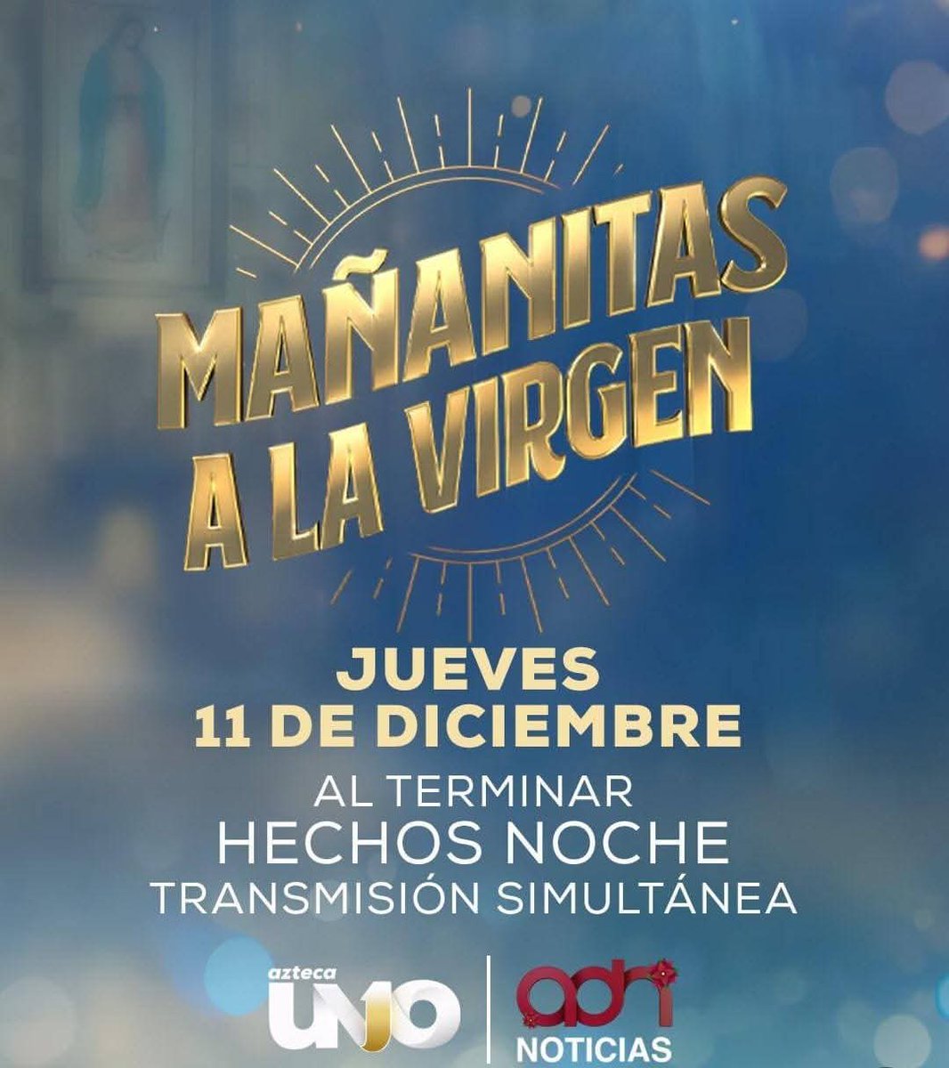 IlianaM60206498's tweet photo. No te puedes perder mañana Jueves 11 de Diciembre
A @GermanMontero5
Las mañanitas a la Virgen
Al terminar Hechos Noche
#GermanMontero
#MonteroMusic
#LBPromotion
#TeAmGermanMontero
#BandaAhomense
#LasInolvidablesDeGM
#IlianaMendez https://t.co/yqOasQb2QU
