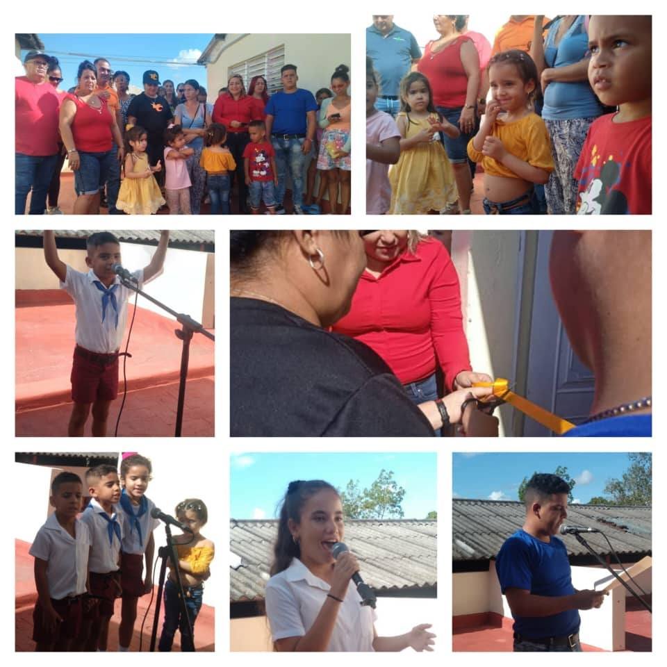 Inauguración de la Casita Infantil “Pequeños Tabaqueritos” en  Manicaragua presidido por Susely Morfa González, Primera  Secretaria del Comité Central  del PCC en Villa Clara, así como representantes del PCC, el  Gobierno  y Educación Provincial y Municipal. #VillaClaraConTodos