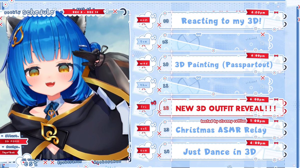 pokorakun's tweet photo. SCHEDULE ๐๏ธ Dec 4 โ Dec 14
GEN โ #pokorakun โ ART: #drawkun
R34: #rawkun โ MEMES: #wantedrakun