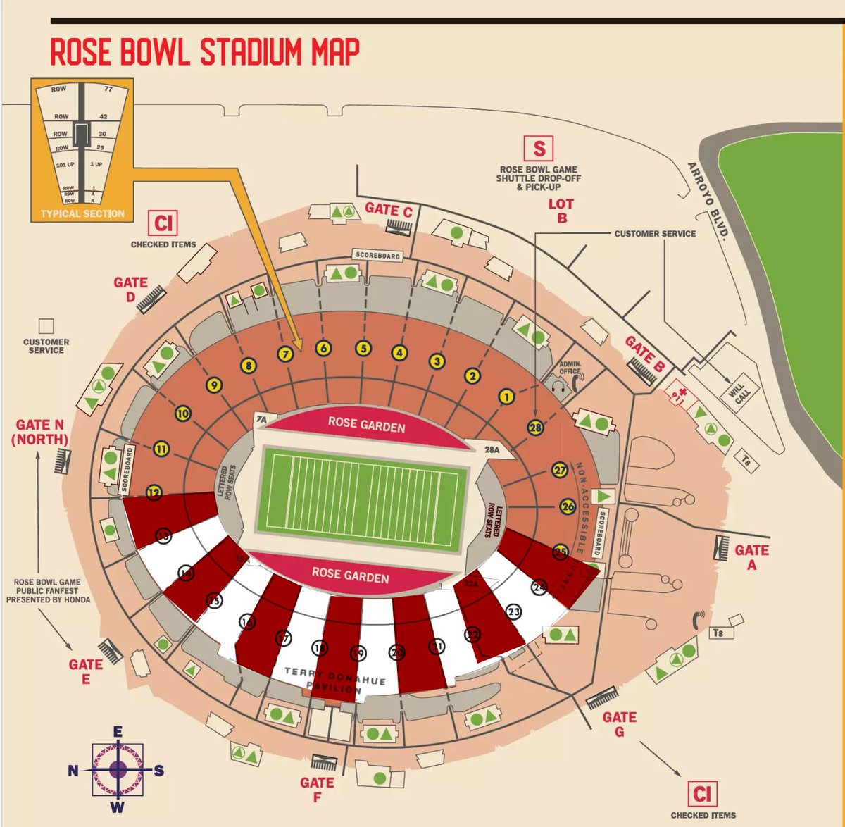 Rygi13's tweet photo. Candystripe the Rose Bowl
#RoseBowl #NeverDaunted https://t.co/v9lLjezBaO