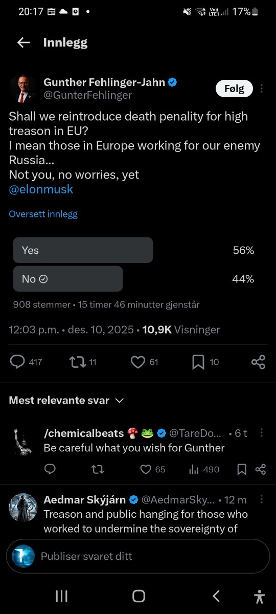 Eu begynner å bli blodtørstige.