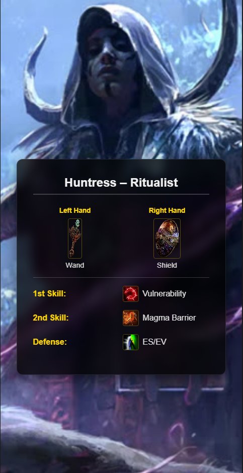 FireCulex's tweet photo. Built a Path of Exile 2 Roulette Generator using FastAPI 🎲  
Randomizes class, skills, and weapons.

Try it here: https://t.co/egB9gaWcp8

#poe2 #pathofexile2 #poe2builds https://t.co/h7BJ4Zk0kH