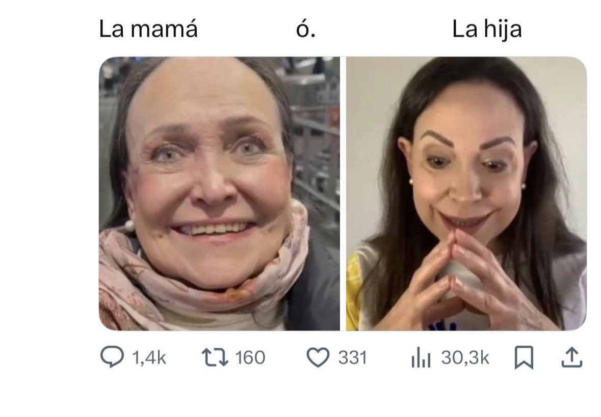 _SARAMPION_'s tweet photo. No será María Corina disfrazada ? https://t.co/3u9OP62YdL
