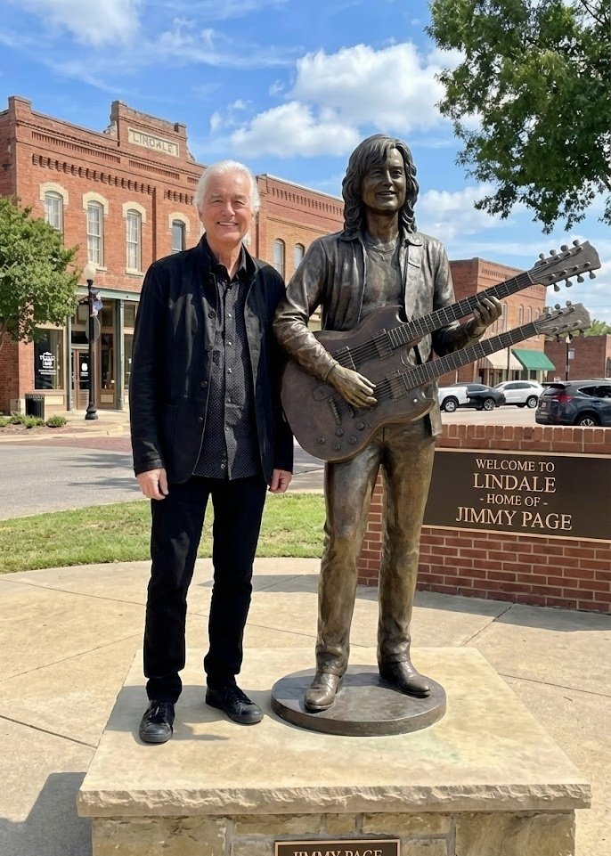 Statue de Jimmy Page à LONDRES 🇬🇧 🤩