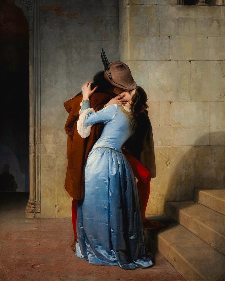 _ArtMuseum's tweet photo. The Kiss, by Francesco Hayez (1859) https://t.co/BP3t6GV8e3