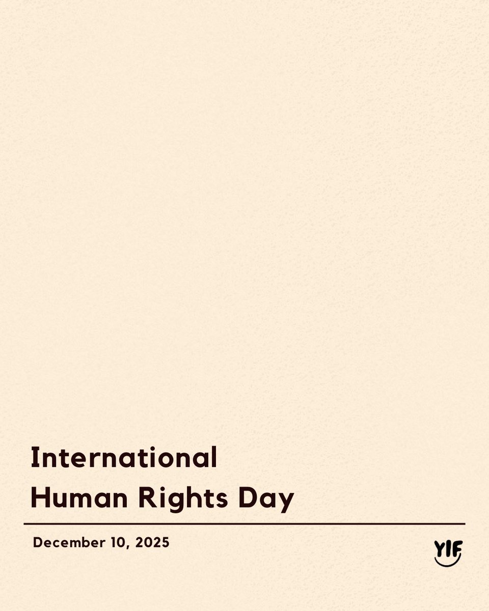 yif_org's tweet photo. Today, we observe International Human Rights Day under the theme “Our Everyday Essentials.”

We affirm loudly and clearly: LGBTQIA+ people are human too.

Human rights are everyday rights, and they belong to all of us. https://t.co/H4u0LzJZsJ