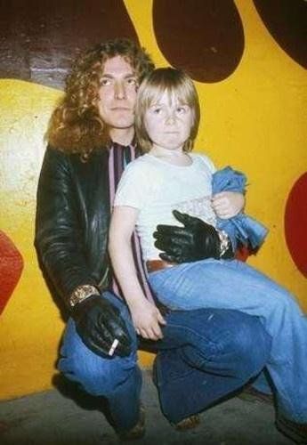 Robert Plant holding Jason Bonham the day after his father John Bonham passed away