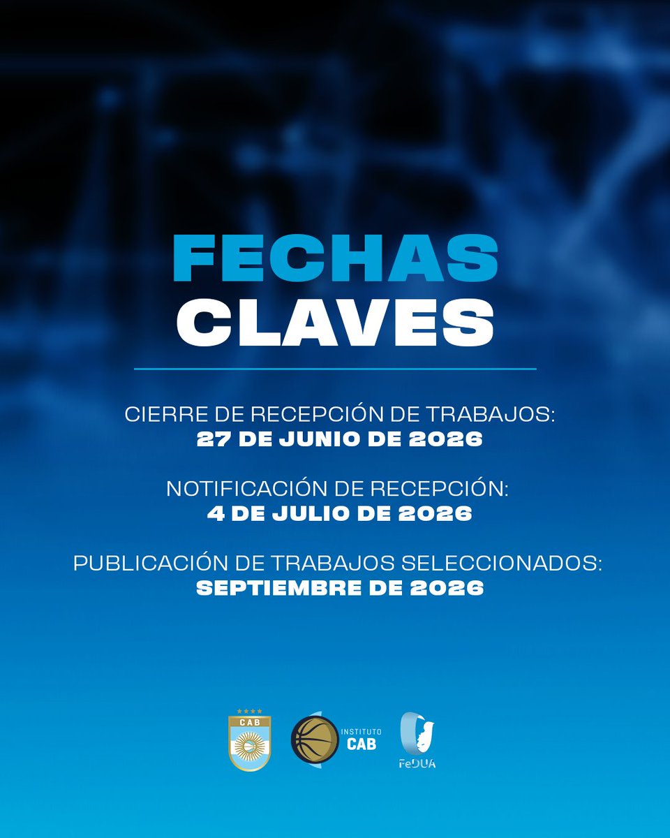 📚 Programa de Investigación 2026 | Instituto CAB y FEDUA

👉 Invitamos a la comunidad académica, instituciones y profesionales del deporte a sumarse a esta iniciativa.

📩 Por consultas escribir a: consultas.institutocab@cabb.com.ar