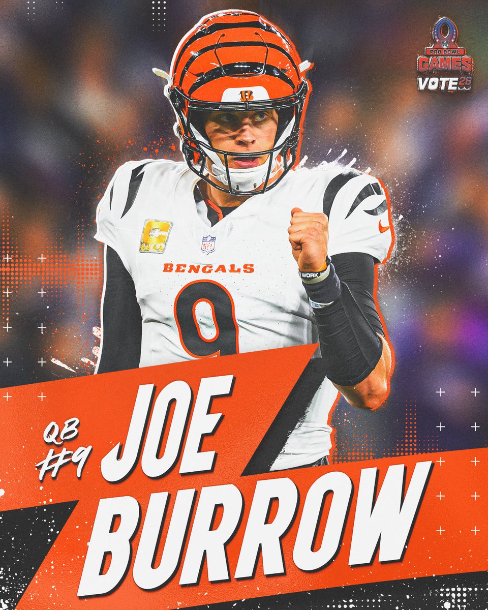 RT to send the birthday boy to the Pro Bowl ‼️
#ProBowlVote + Joe Burrow