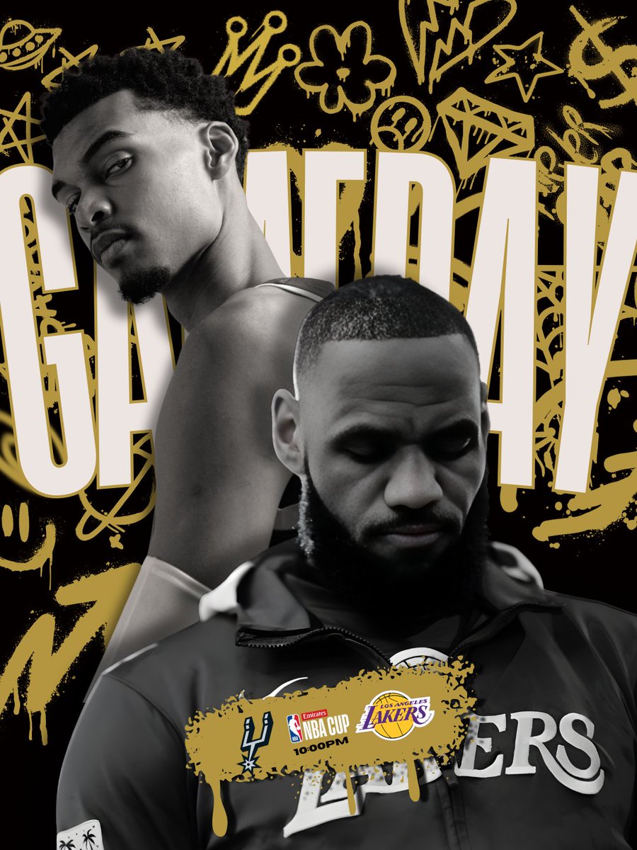 NBA Cup Battle Tonight Only on ESPN!!  #NBACup #GameDay #LakersVsSpurs #LakersNation
