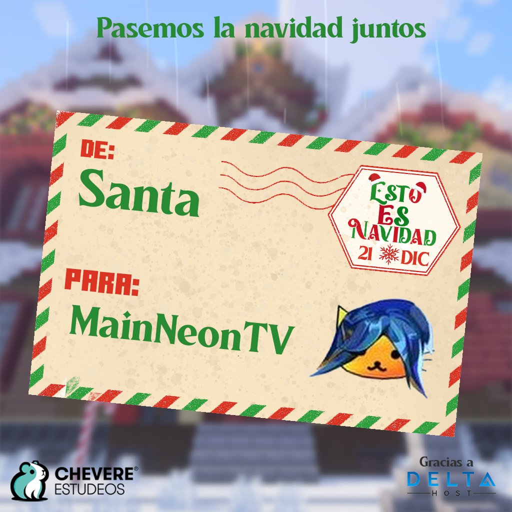🎄¡Presentamos al PARTICIPANTE N°18 de ESTO ES NAVIDAD!

🎅 ¡Santa busca más duendes!
✨El original no llegó… pero tenemos al clon <a href="/MainNeonTV/">♡ NeonTV ♡</a> !

🔔 Gracias a <a href="/DeltaHostCloud/">DeltaHost</a>
🗓️Fecha: 21 de diciembre

¿QUIERES PARTICIPAR?
- ETIQUETA A UN AMIGO
- COMENTA EL ¿POR QUÉ?
- Dale RT