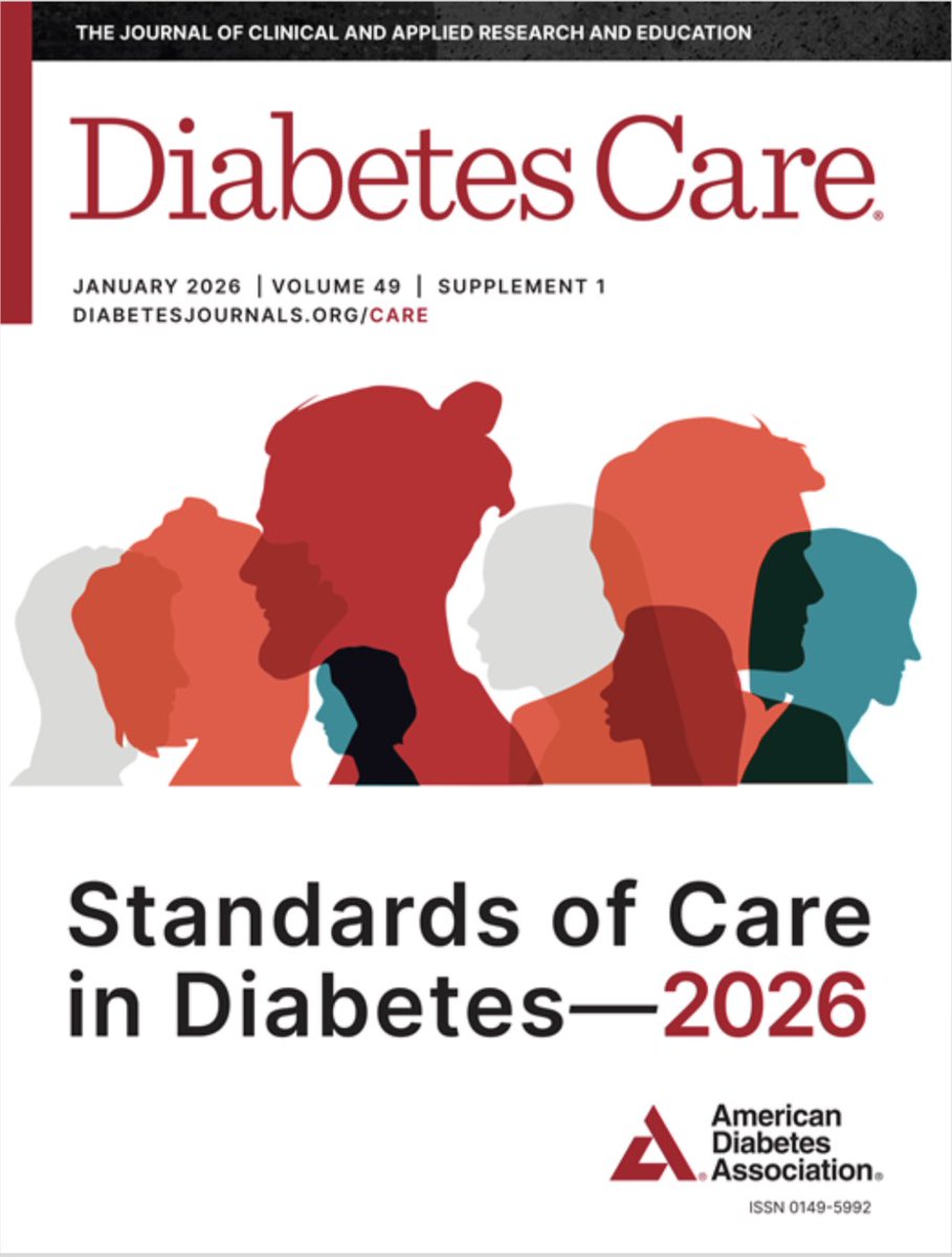 clic_cardioiner's tweet photo. 📘 Nueva guía 2026 para la atención de la diabetes Recomendaciones clave para mejorar el control, tratamiento y prevención de la diabetes. 🩺 Un recurso imprescindible para profesionales de la salud.

👉https://t.co/xqOSC6WBqM
#Diabetes #Standards2026 #ADA #DiabetesCare https://t.co/MXrYkxGvbk