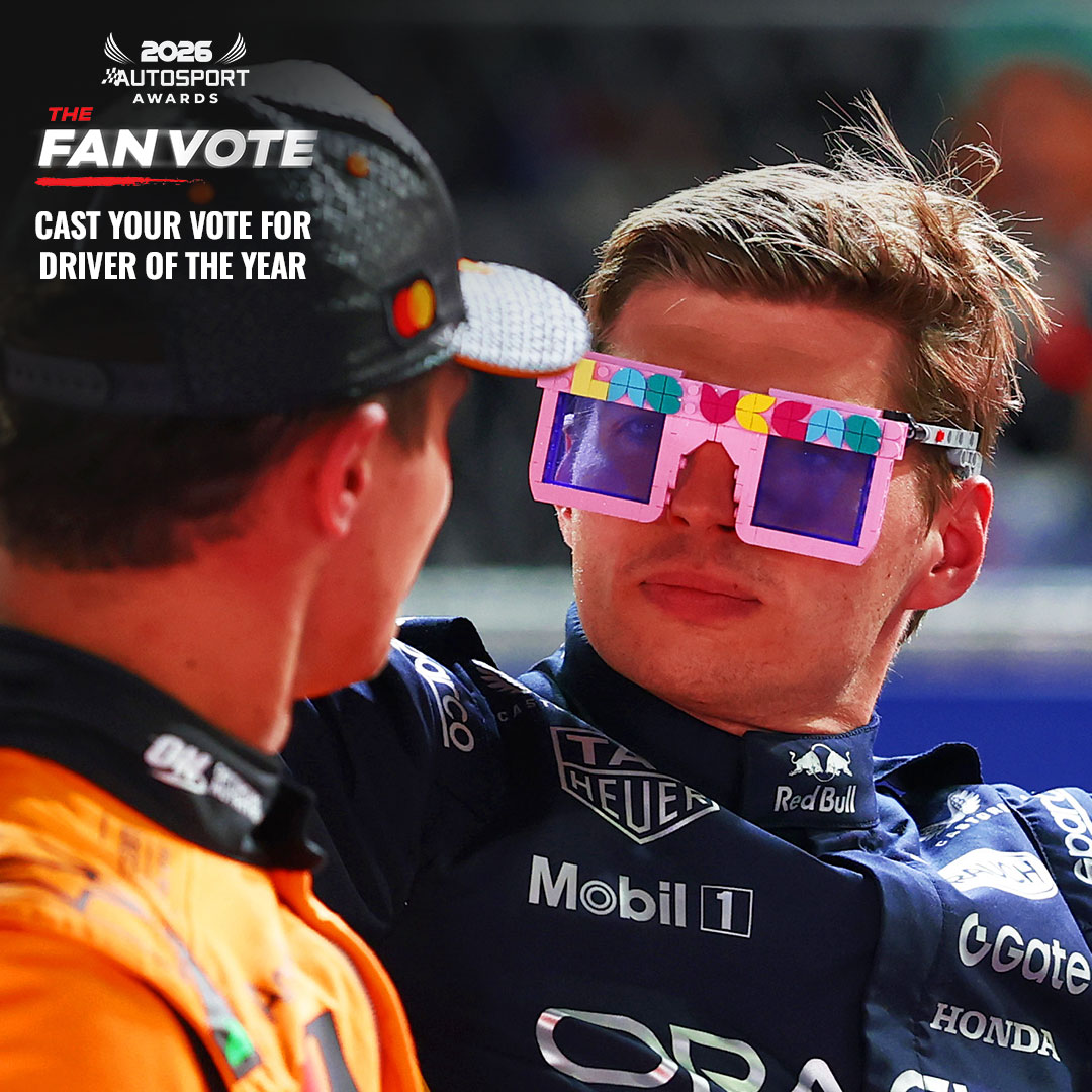 Motorsport's tweet image. REPOST if Max Verstappen is your pick for driver of the year at the #AutosportAwards!

CAST YOUR VOTE HERE: autosport.com/awards-voting/
