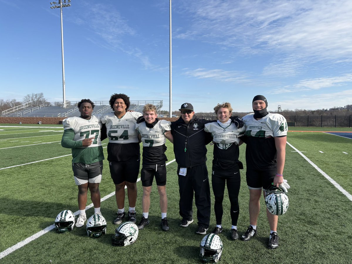 coachcraw4d's tweet photo. Greetings! …spent the AM with your @GreeneDevilsFB All Stars who’ll be playing in the “Commercial Bank Rivalry Showcase, presented by Food City” &amp; @rivalrythursday Saturday night!  @ZorianHarris08 @Sam_Gourley16 @ColtonS60156234 @Bishoptyree5454 @cadenbaugh @Spradlen2536 
😎💯🏈 https://t.co/5EZllsPJ4c