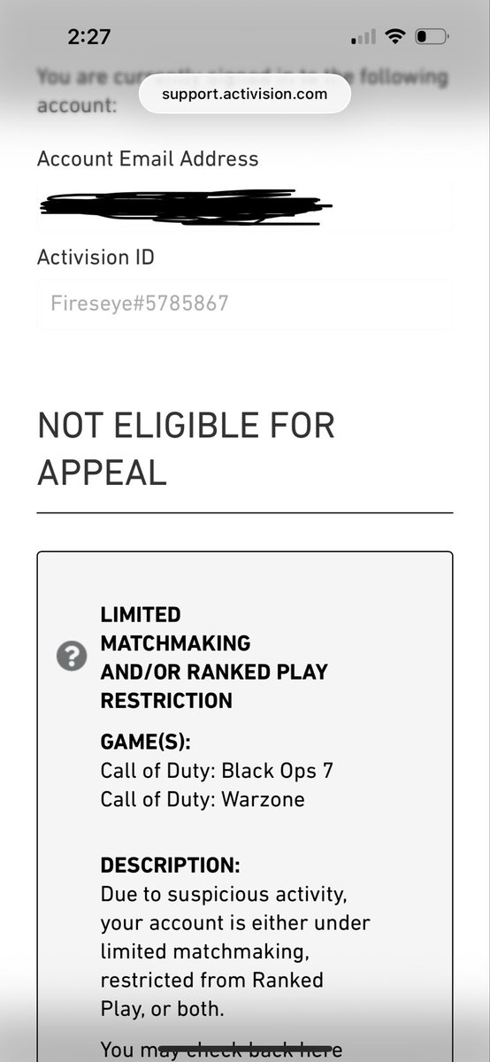 What a joke of a shadow ban system.  You have people running around walling but can’t stop them.  Instead you let some little timmies mass report. <a href="/Activision/">Activision</a> <a href="/ATVIAssist/">Activision Support</a>