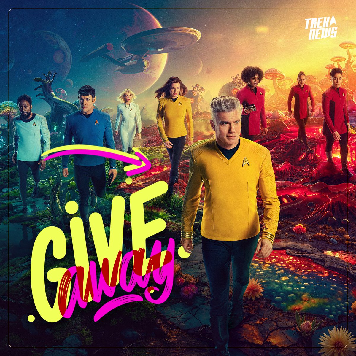 🚨 RED ALERT! 🚨

To celebrate the digital release of STRANGE NEW WORLDS Season 3, we're giving away 4 codes to our readers.

To enter:
1. Follow @TrekNews
2. Repost this post (retweet)
3. To double your chances, tag a friend below who loves #StarTrek

#StrangeNewWorlds #giveaway