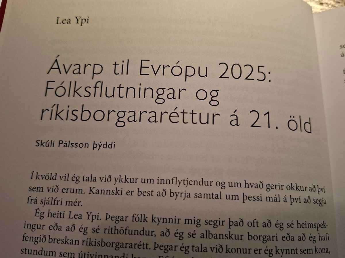 I translated <a href="/lea_ypi/">Lea Ypi</a>'s Speech to Europe into Icelandic.