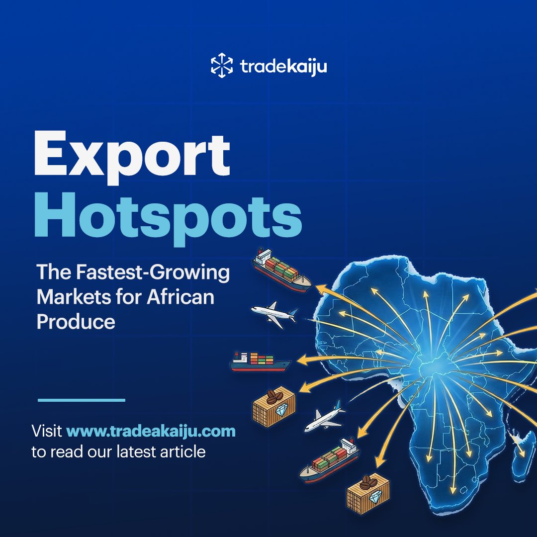 Africa’s agricultural sector is on the rise, and so is global demand for its produce.

In our latest blog post, we take a look at where the demand is coming from and how African exporters can position themselves for success.

Click our link in bio to read.

#AgricultureinAfrica