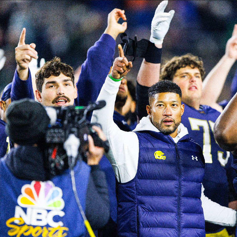 FOS's tweet photo. Notre Dame's TV ratings don't match its reputation.

The Fighting Irish carry themselves like an irreplaceable TV attraction, when in reality, they have become more of a middle-of-the-road TV draw, only playing in one of the Top 20 most-watched games, @MMcCarthyREV writes.
