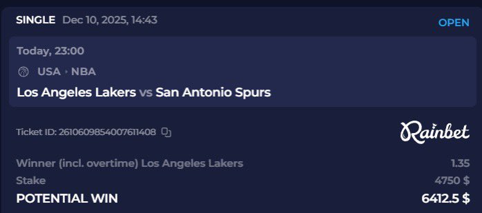 Lakers to win, who would be your bet?