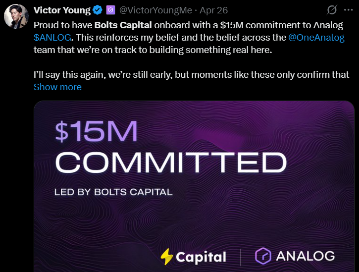 For those that don't know who Bolts Capital are then here's a taste of the size of the capital they support projects with.

$REPPO is now part of this exclusive group.

x.com/reppo/status/1…