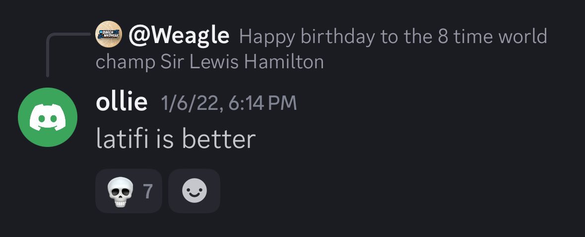 GHXST12476's tweet photo. @CiaoLewis @OllieBearman Team LH gets triggered by completely neutral language and even cropped the screenshot to hide obvious context, pushing the narrative that Bearman is racist.

For what? Because they know Bearman has a strong chance of taking Hamilton’s seat in 2027. 

#StillWeCry https://t.co/uriOyKn3R0