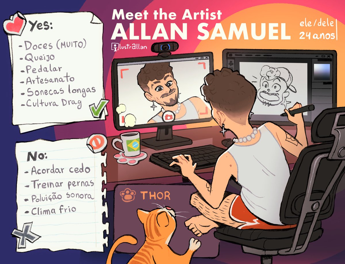 Gostaria de me reapresentar pra vocês, com um clássico Meet The Artist, pra dar uma renovada e começar 2026 com cara nova e motivado a produzir bastante pro ano que vem!
#NewProfilePic