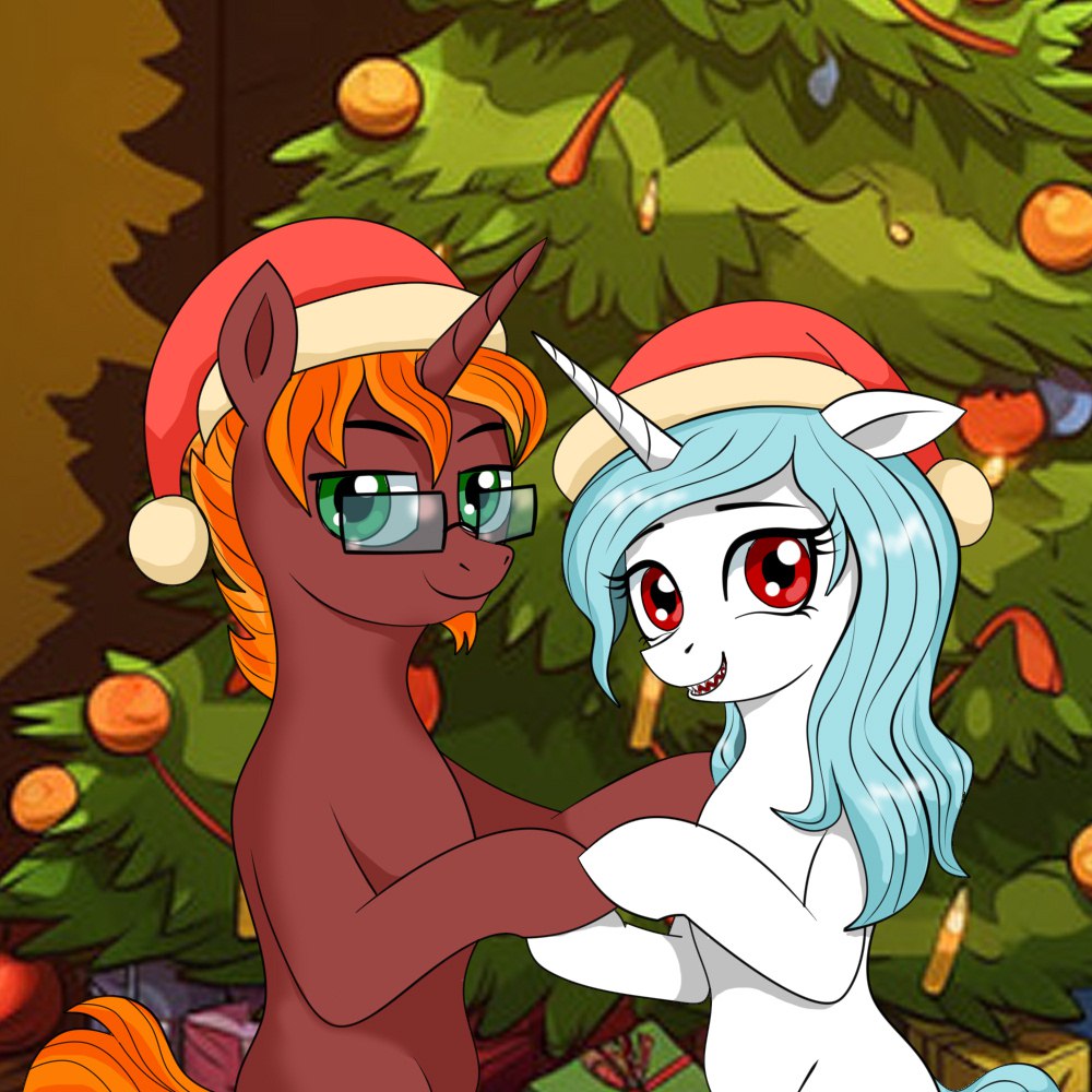 My inquisitive friend <a href="/xiimyr/">xiimyr</a> visited me to ask a few more questions... and also he received this photo with me. 🎄