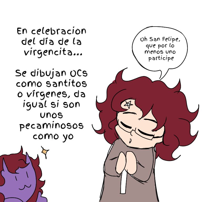 Nueva dinámica!!

Puesto que el aburrimiento me mata y quiero dibujar 
Pasen OCs para volverlos santos y vírgenes, porque se aproxima el día de la virgen de Guadalupe y...y porque sí :P

#ocart #OC #drawing