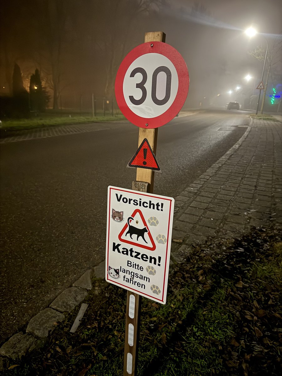 Я даже не против, что этот знак самопальный. Это же для котиков