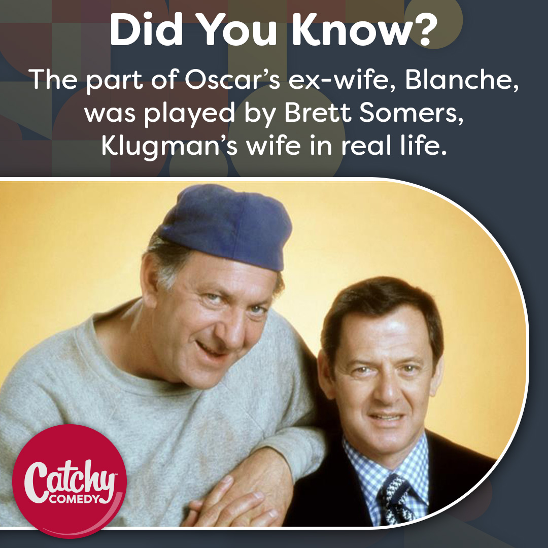 Talk about art imitating life! 📺 Did you know Oscar’s ex-wife on The Odd Couple was played by Jack Klugman’s real wife? 👰💍 #ClassicTV